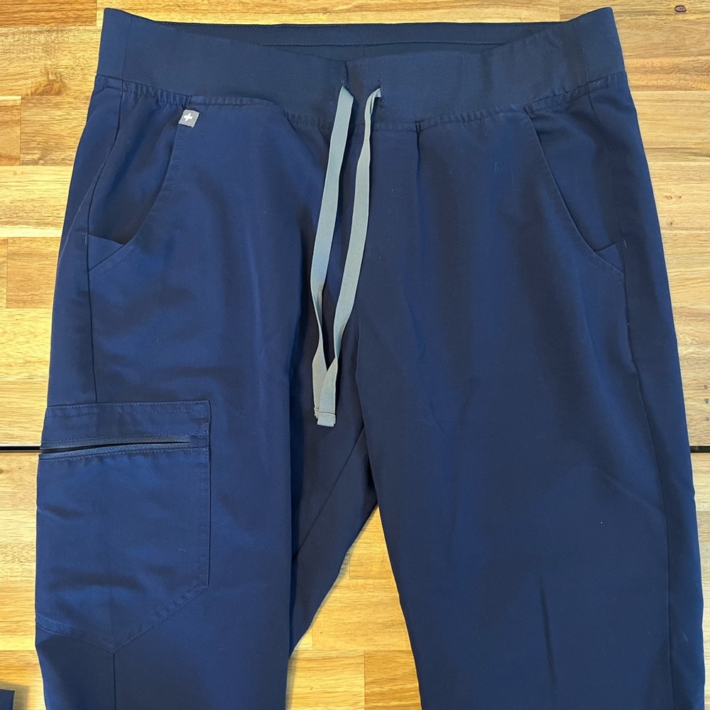 Navy Zamora Jogger Scrub Pants